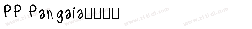 PP Pangaia字体转换